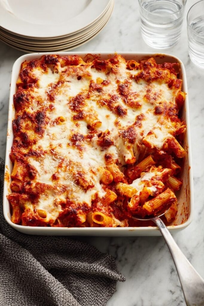 Baked Ziti with Sausage and Cream Recipe