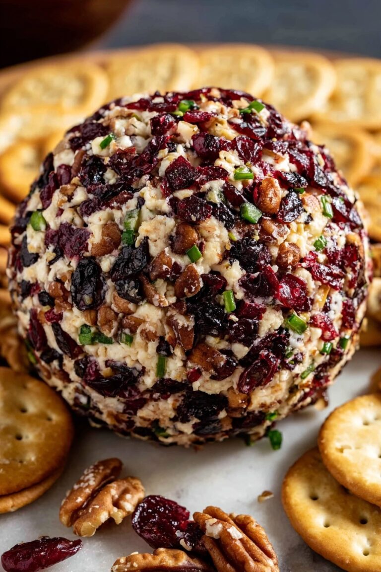 Cranberry Pecan Cheese Ball Recipe