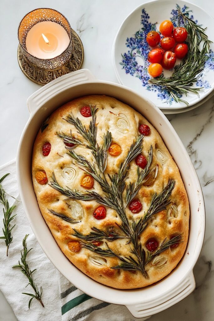 Festive Christmas Tree Focaccia Recipe