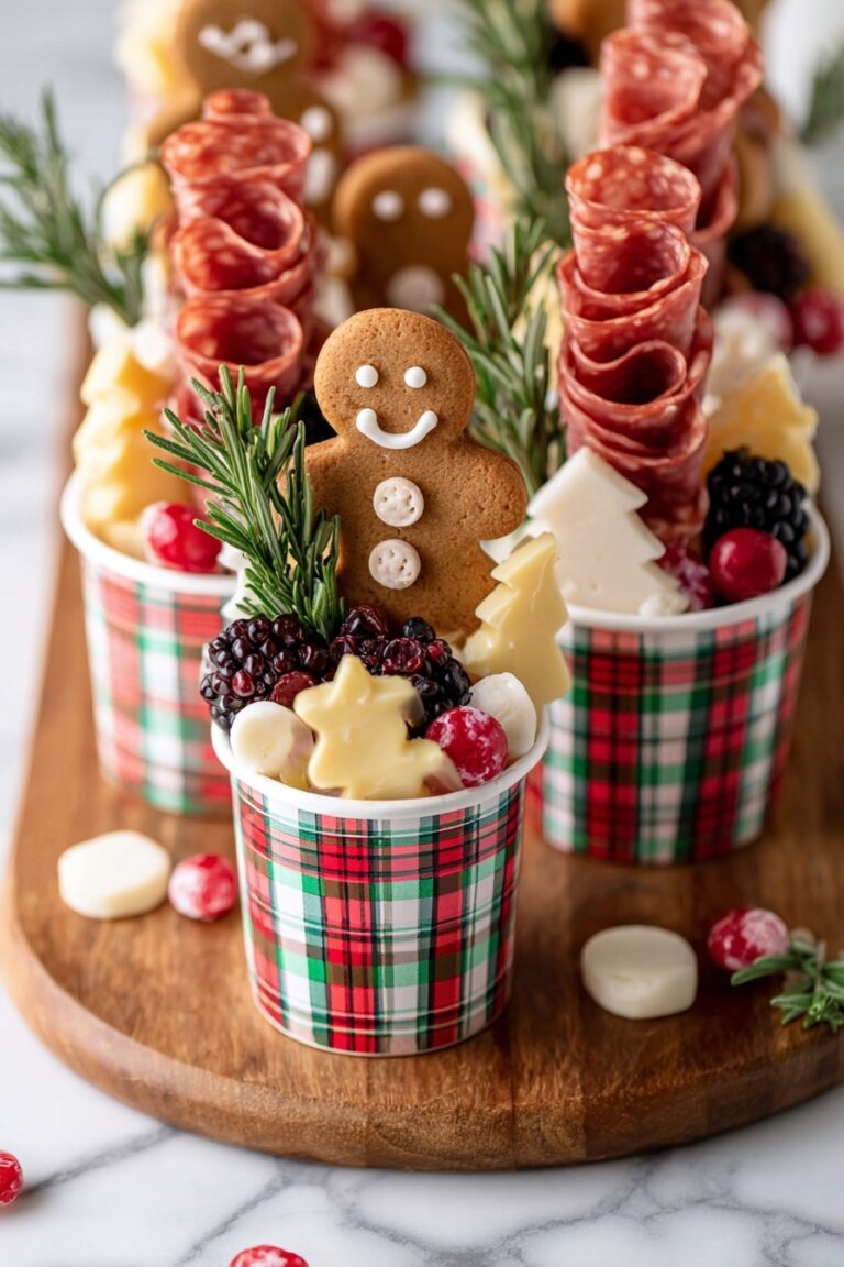 Festive Charcuterie Cups with Salami and Brie Recipe