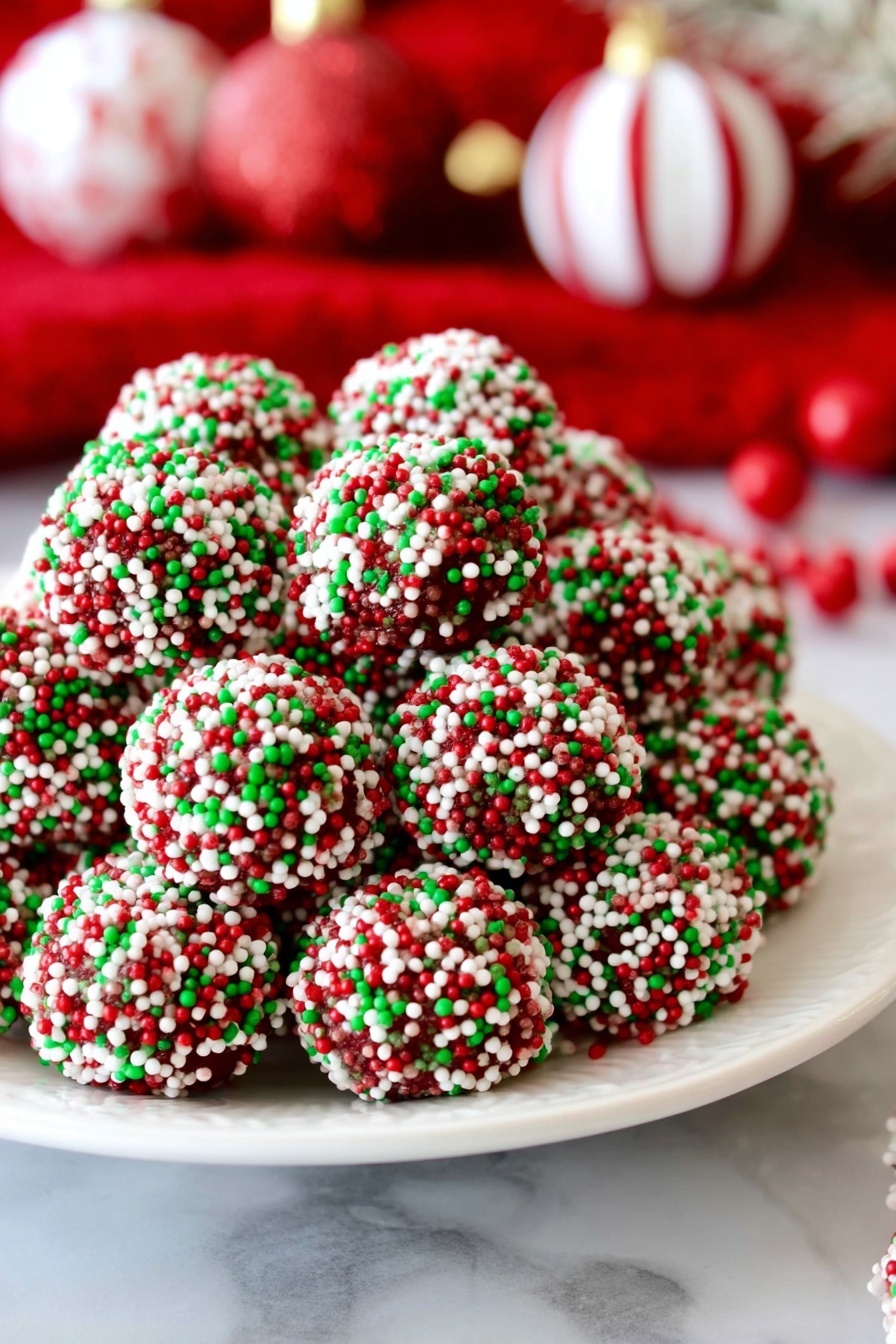 Christmas Chocolate Truffles Recipe - Serving