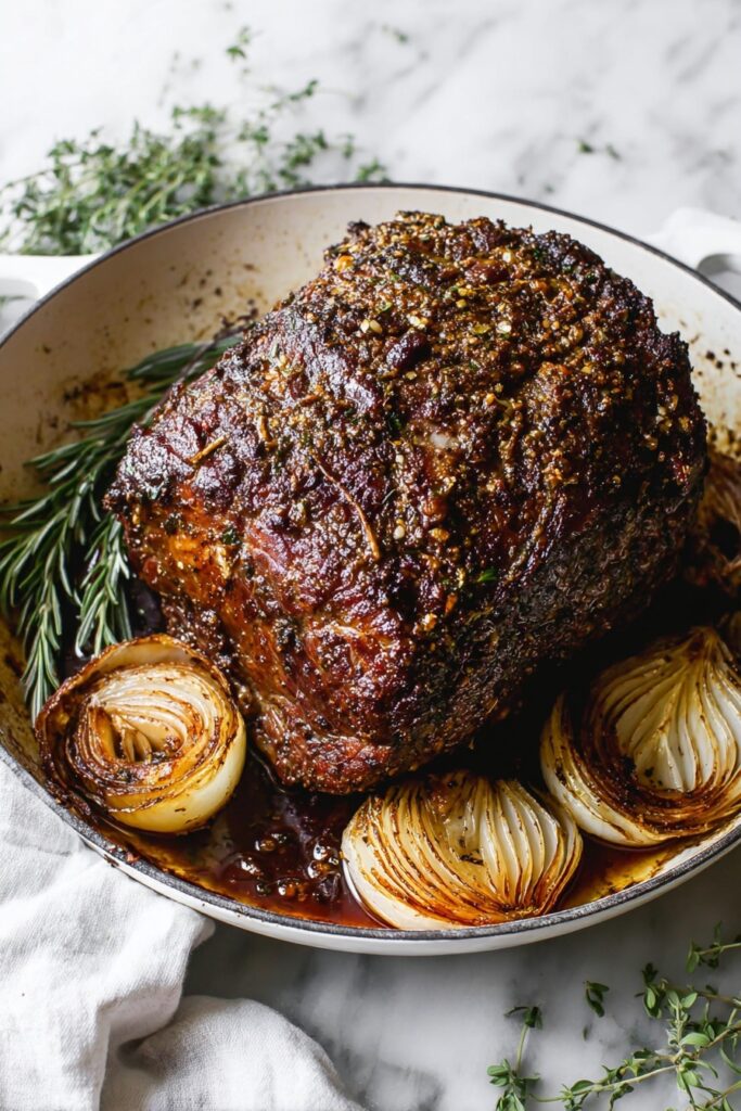 Perfect Garlic Herb Prime Rib Recipe