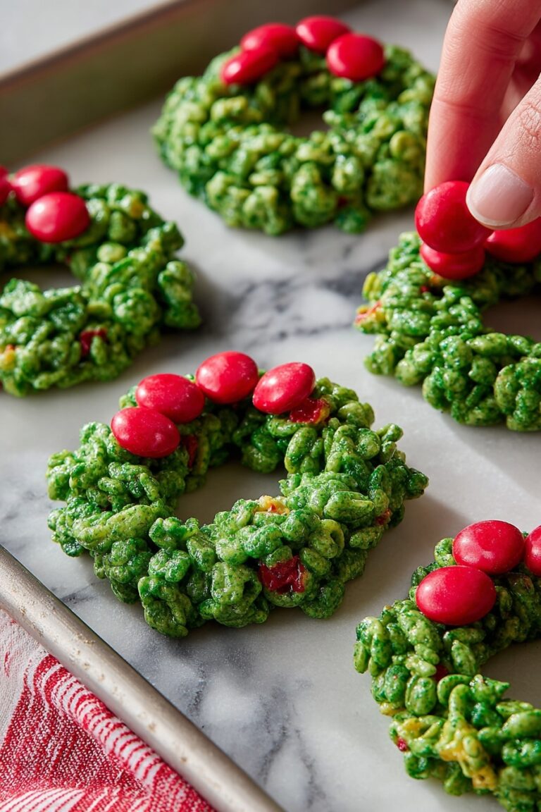 Green Cornflake Wreaths for Christmas Recipe