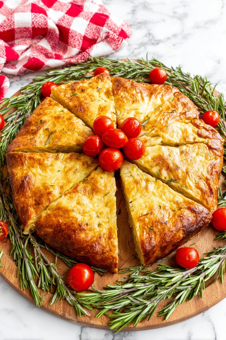 Cheesy Pesto Wreath Recipe