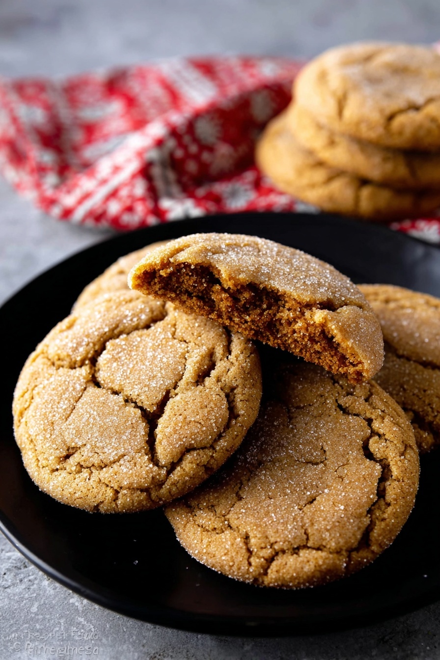 Soft Molasses Cookie Recipe - Serving