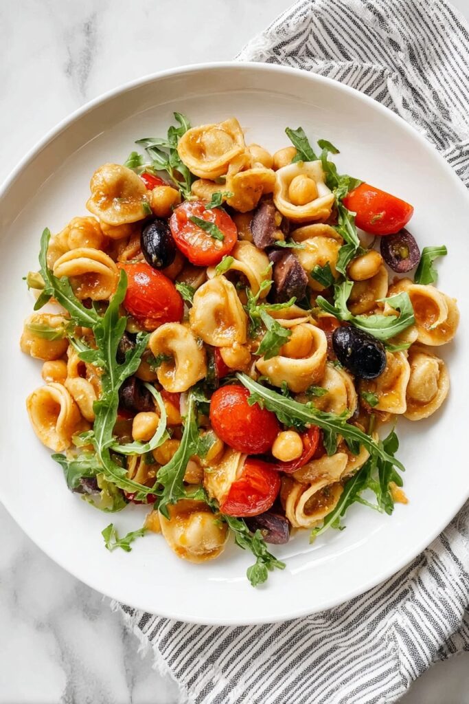 One Pan Orecchiette with Chickpeas and Tomatoes Recipe