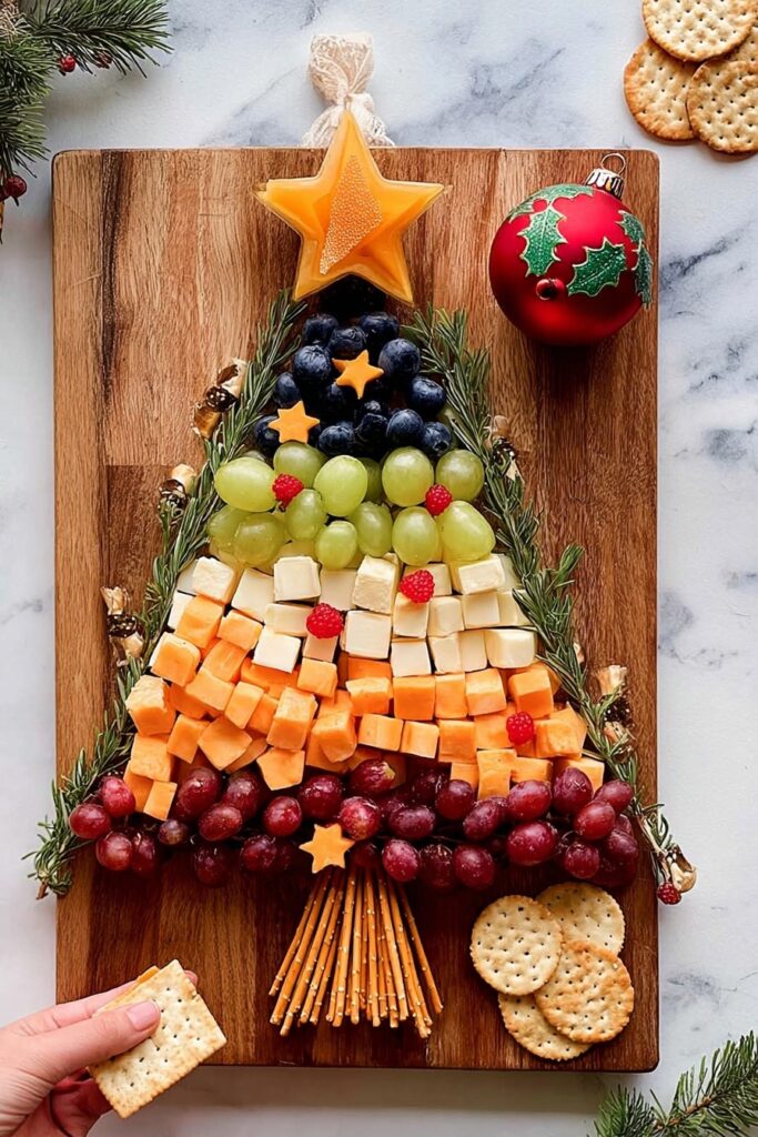 Festive Christmas Tree Charcuterie Board Recipe