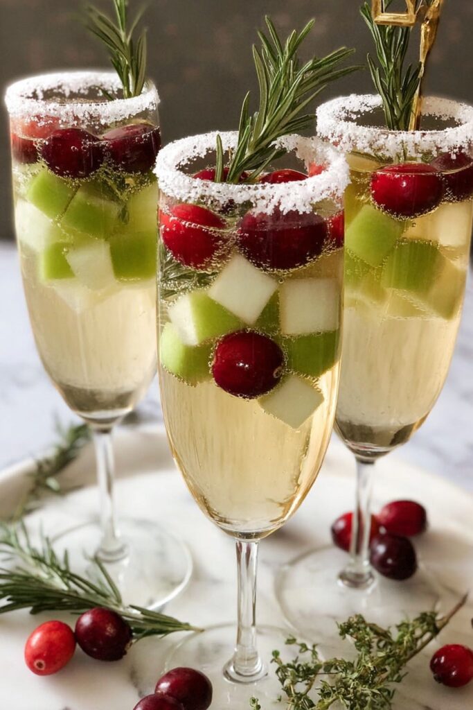 Festive Cranberry Green Apple Sangria Recipe
