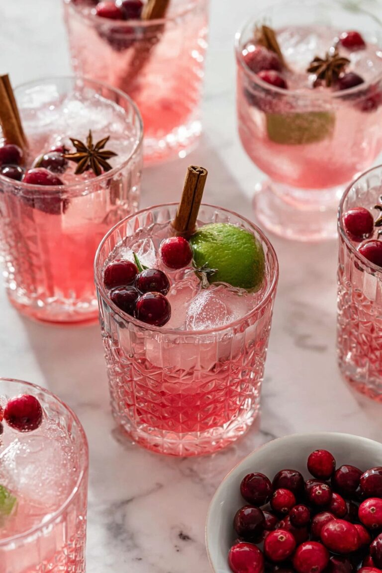 Festive Non-Alcoholic Cranberry Punch Recipe