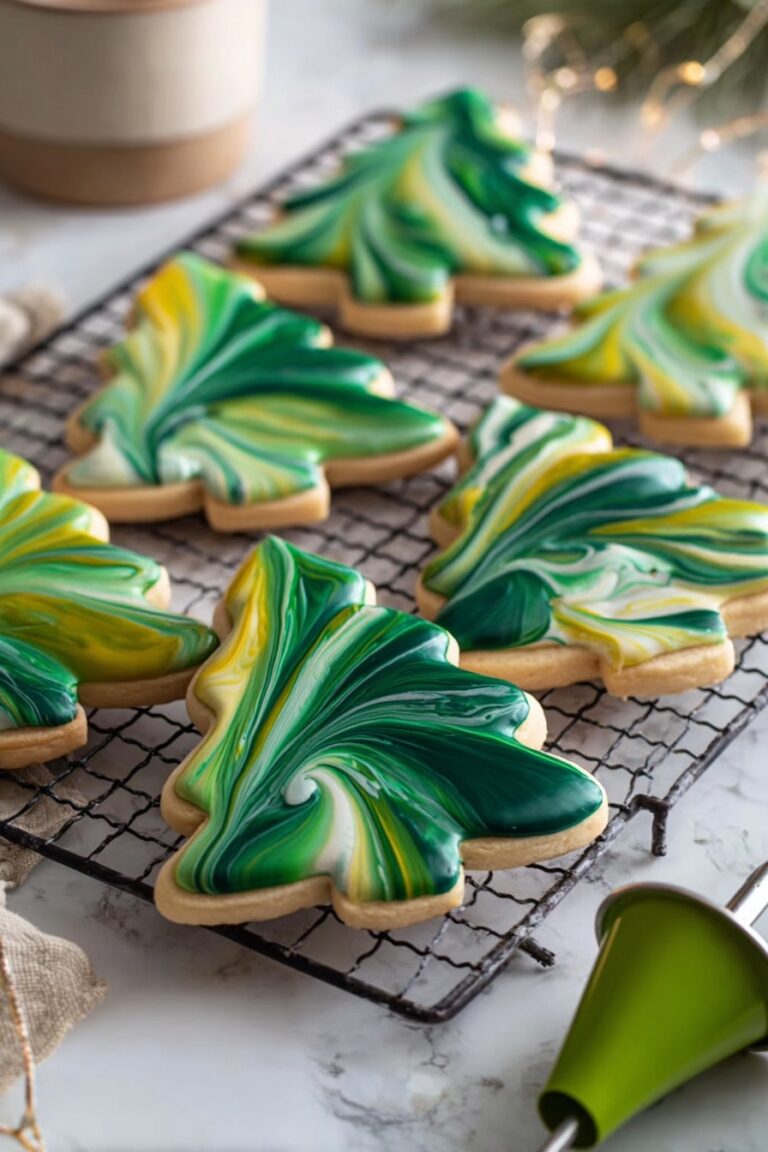 Marbled Sugar Cookies with Royal Icing Recipe