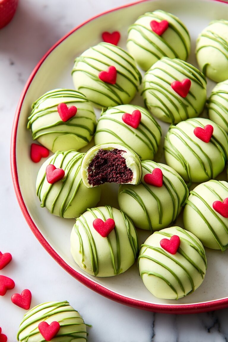 Grinch Christmas Cake Bites Recipe