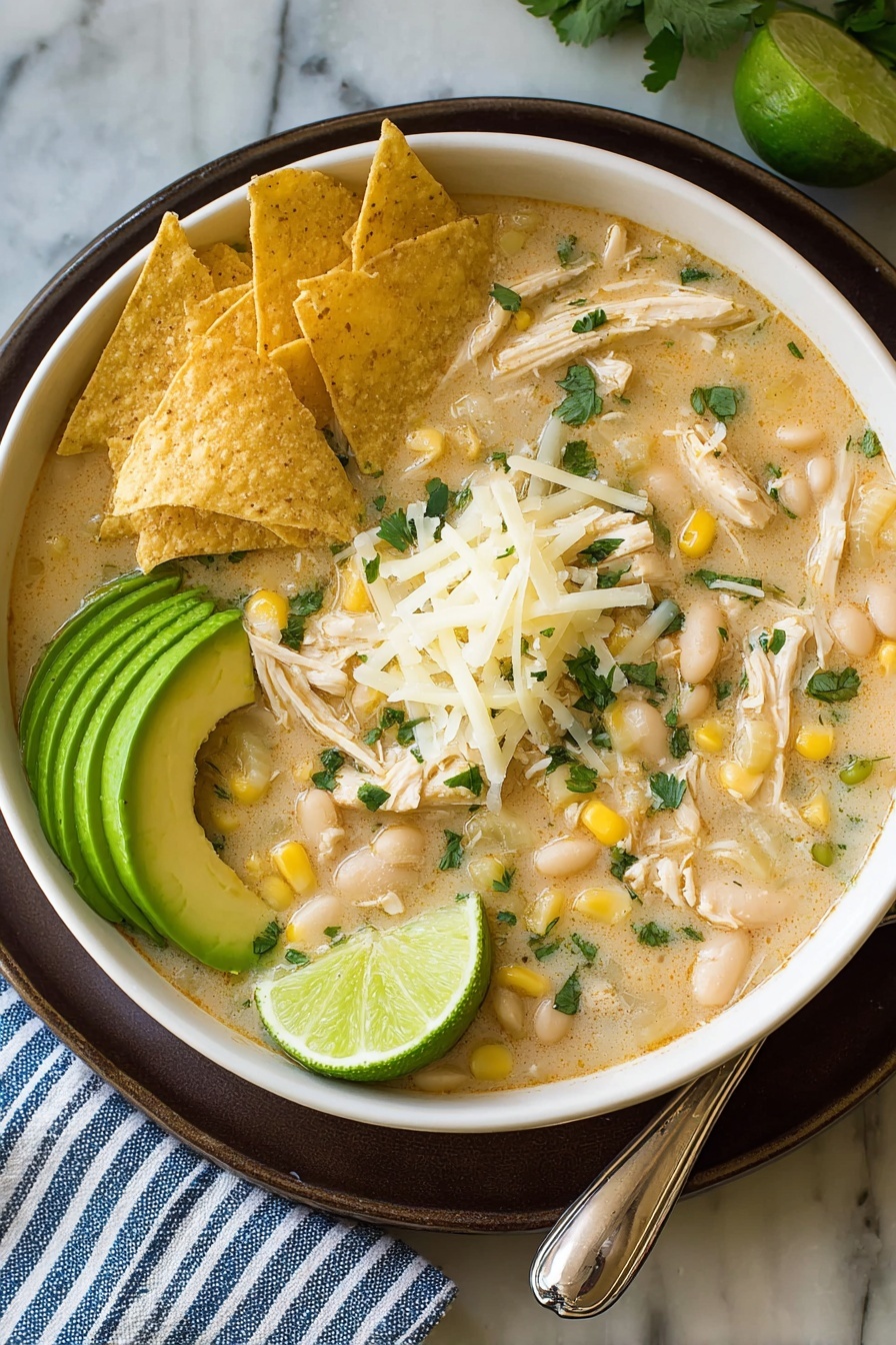 White Chicken Chili Recipe - Serving