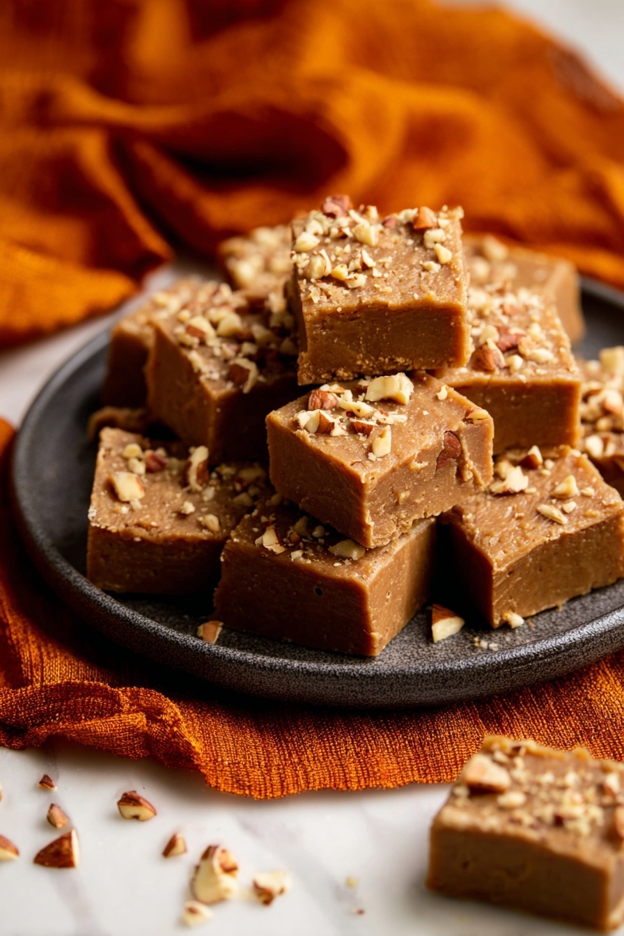 Pumpkin White Chocolate Fudge Recipe - Serving