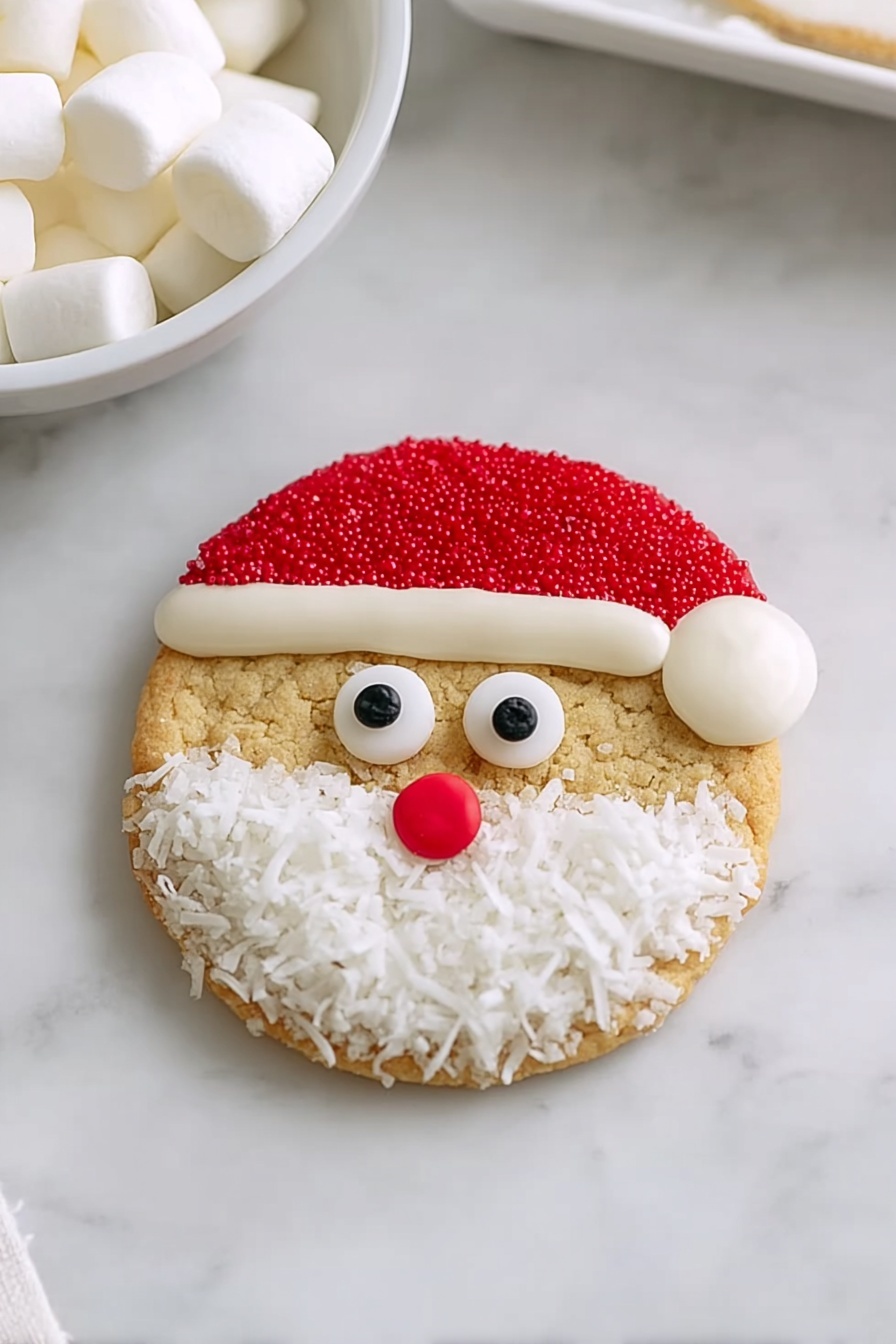 Santa Sugar Cookies Recipe - Serving