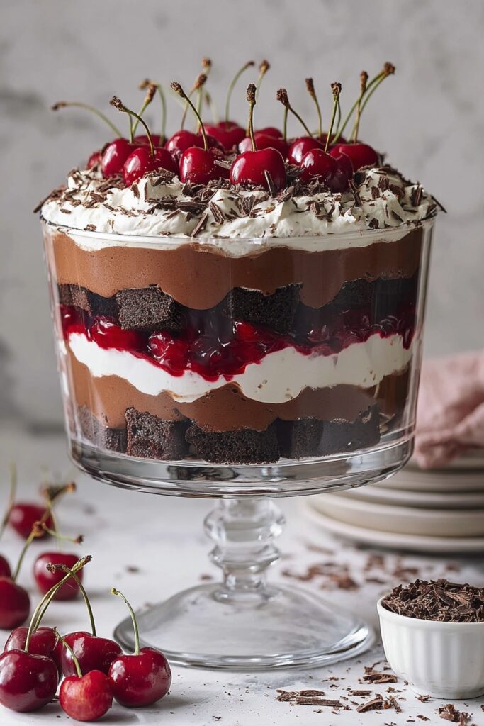 Black Forest Cherry Trifle Recipe