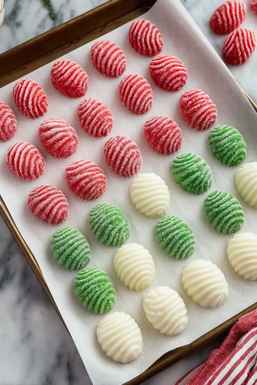 No-Bake Peppermint Mints Recipe - Serving