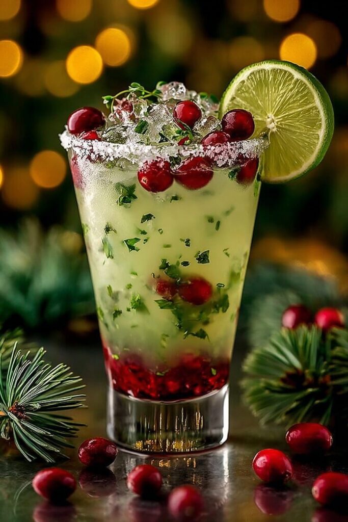 Christmas Mistletoe Margarita Recipe