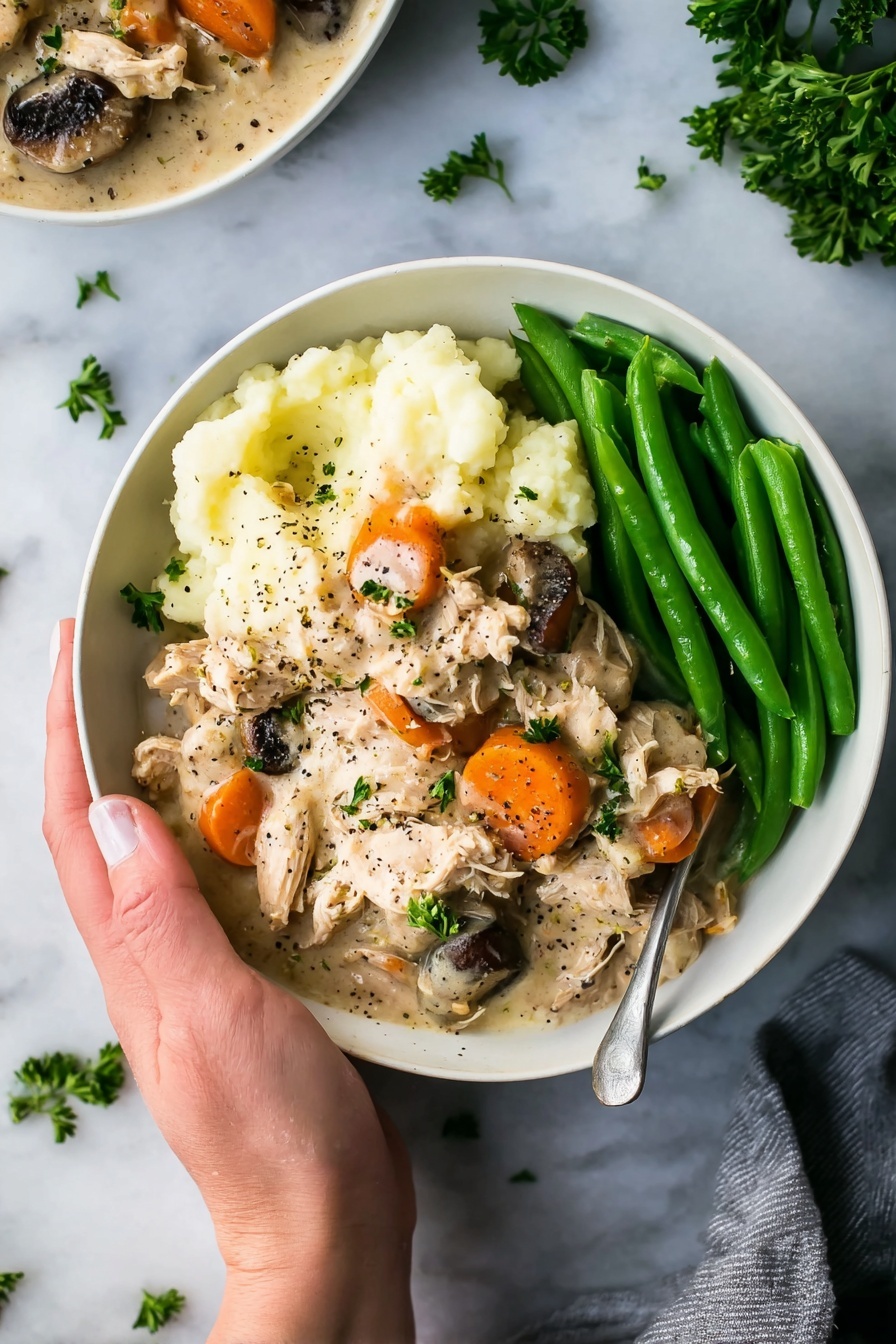 Creamy Chicken Thighs Casserole Recipe - Serving