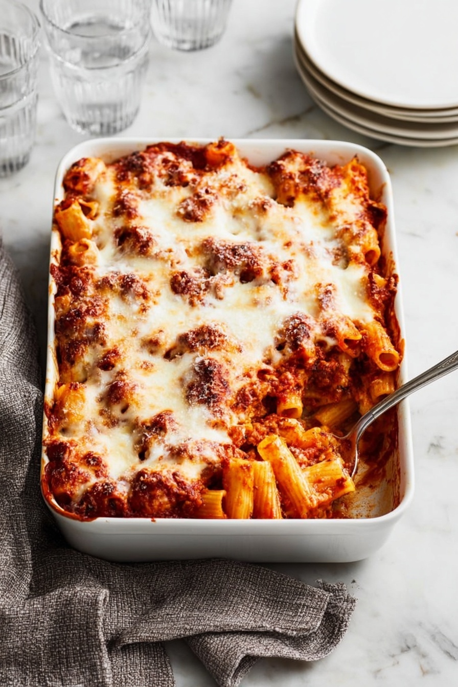 Baked Ziti with Sausage and Cream Recipe - Recipe Step