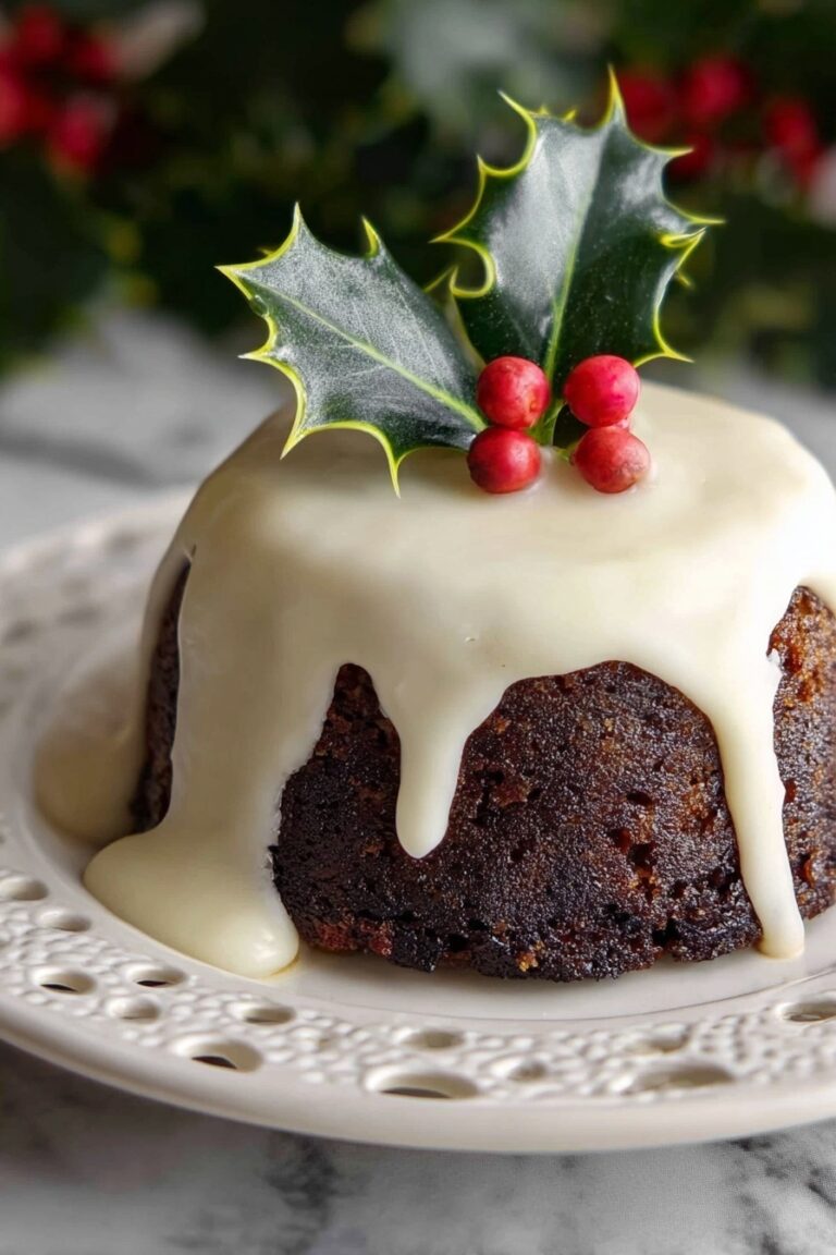 British Christmas Pudding with Brandy Recipe