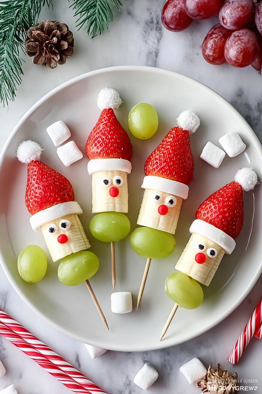 Festive Fruit Kabobs for Christmas Recipe - Serving