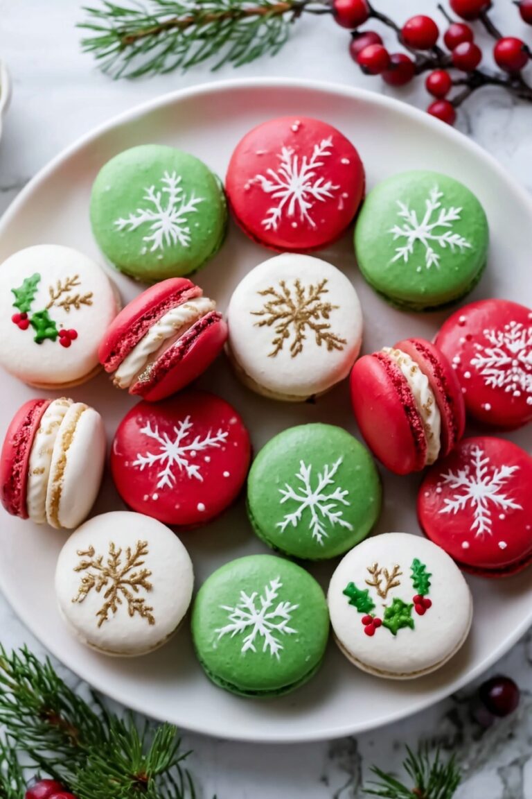 Festive Christmas Macarons Recipe
