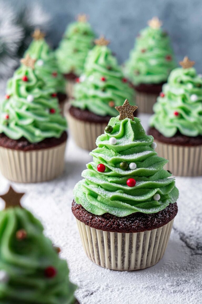 Christmas Tree Chocolate Cupcakes Recipe