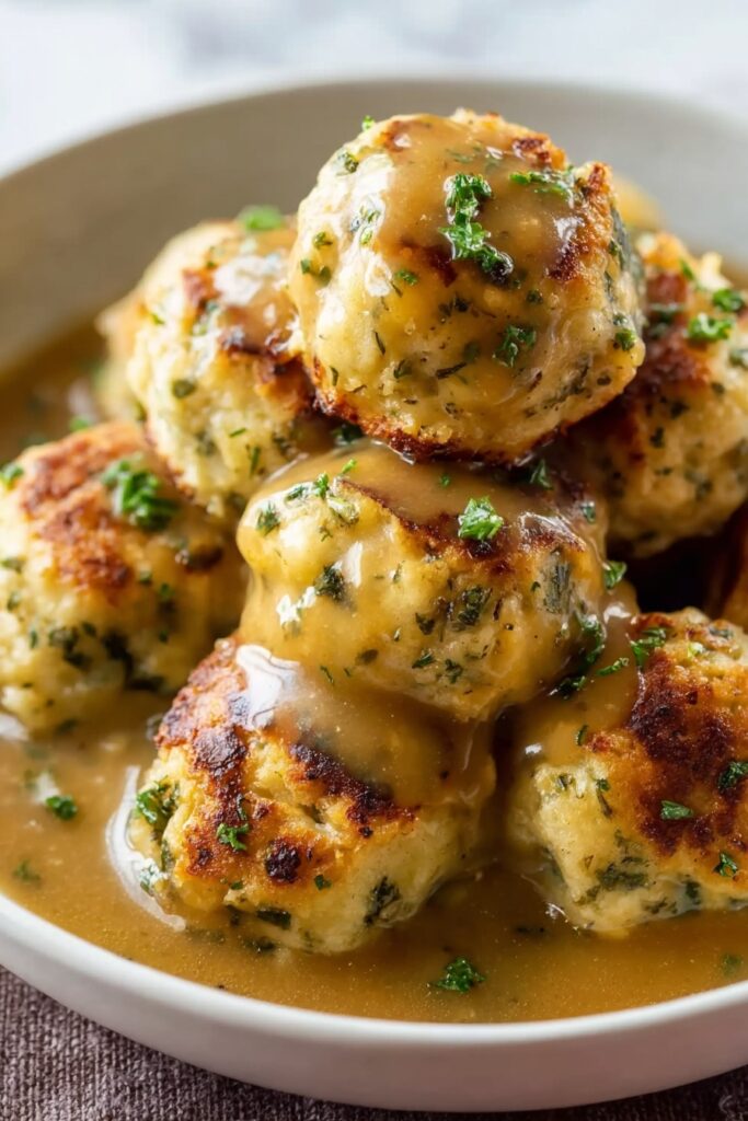 Stuffing Balls Recipe