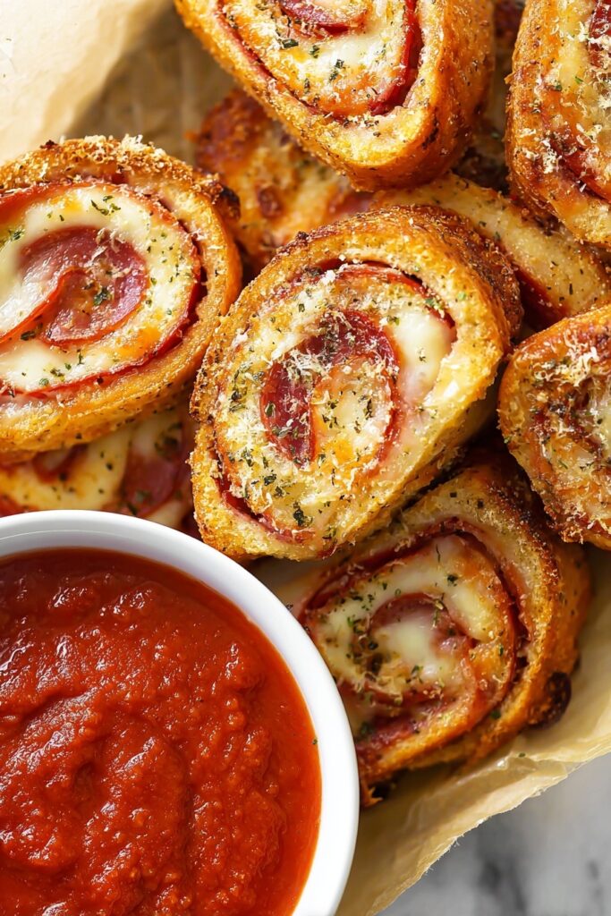 Cheesy Pepperoni Roll-Ups Recipe