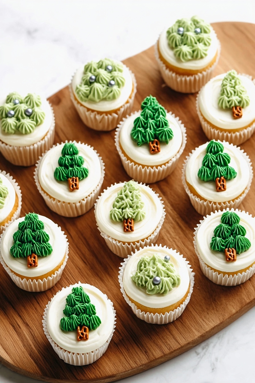 Festive Vanilla Cupcakes with Buttercream Recipe - Serving