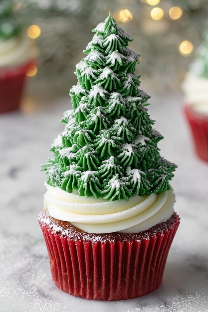 Christmas Tree Cupcakes Recipe