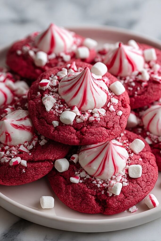 Red Velvet Peppermint Blossoms Recipe