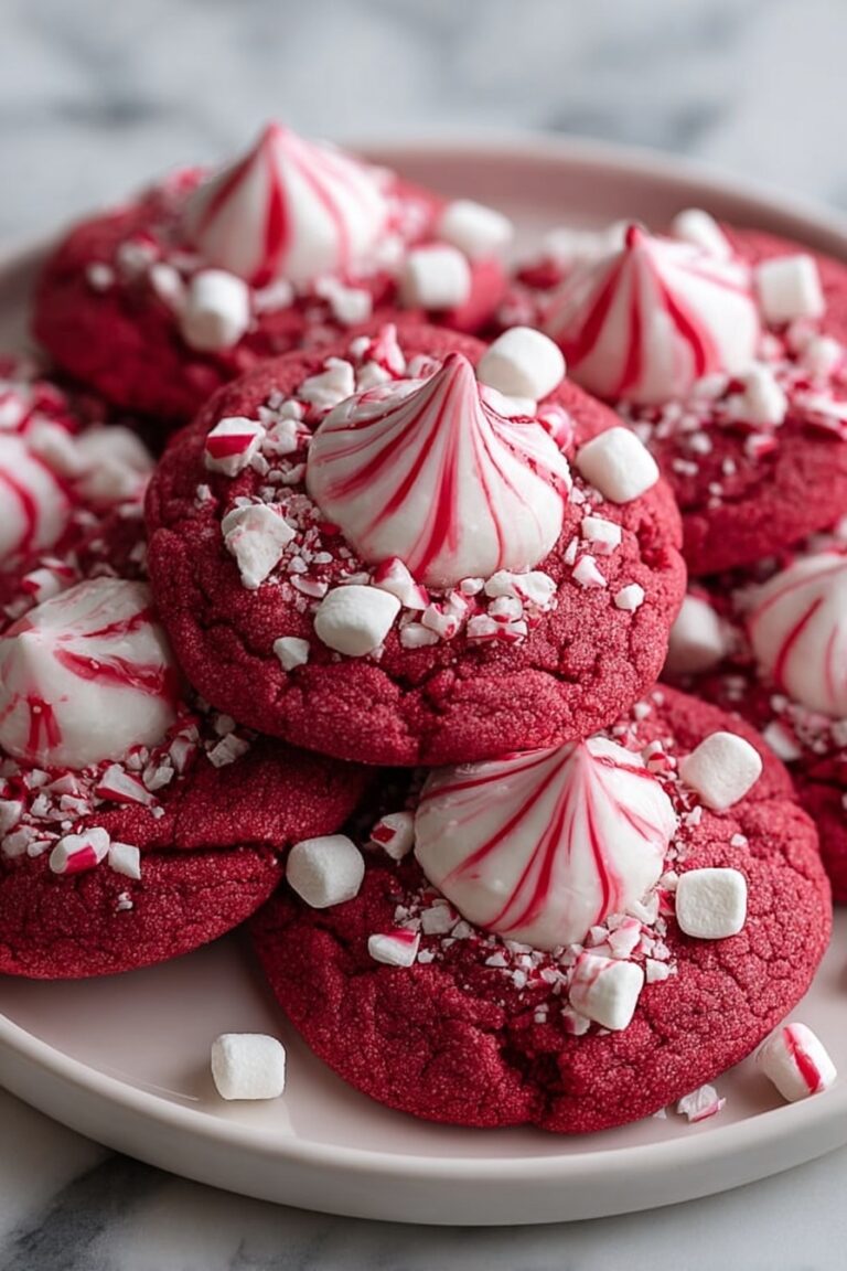 Red Velvet Peppermint Blossoms Recipe