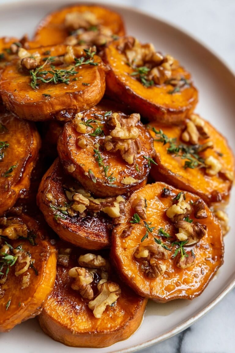 Sweet Potatoes with Maple Pecan Glaze Recipe