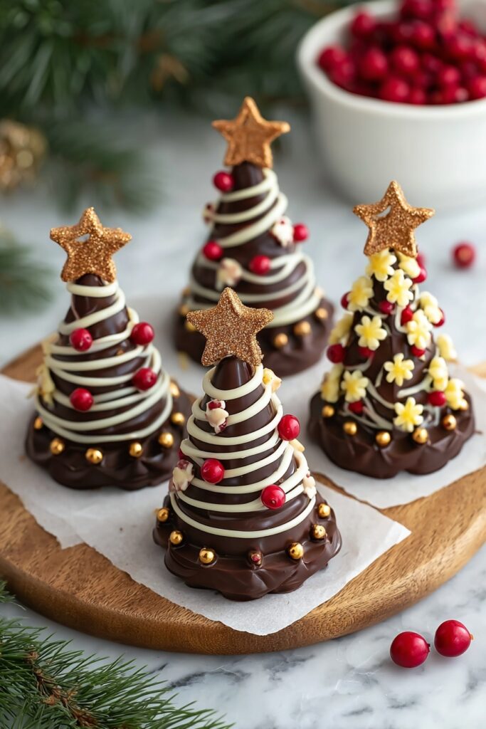 Christmas Chocolate Tree Treats Recipe