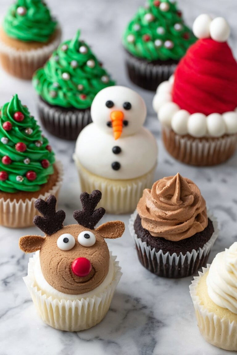 Christmas Cupcakes with Buttercream Frosting Recipe