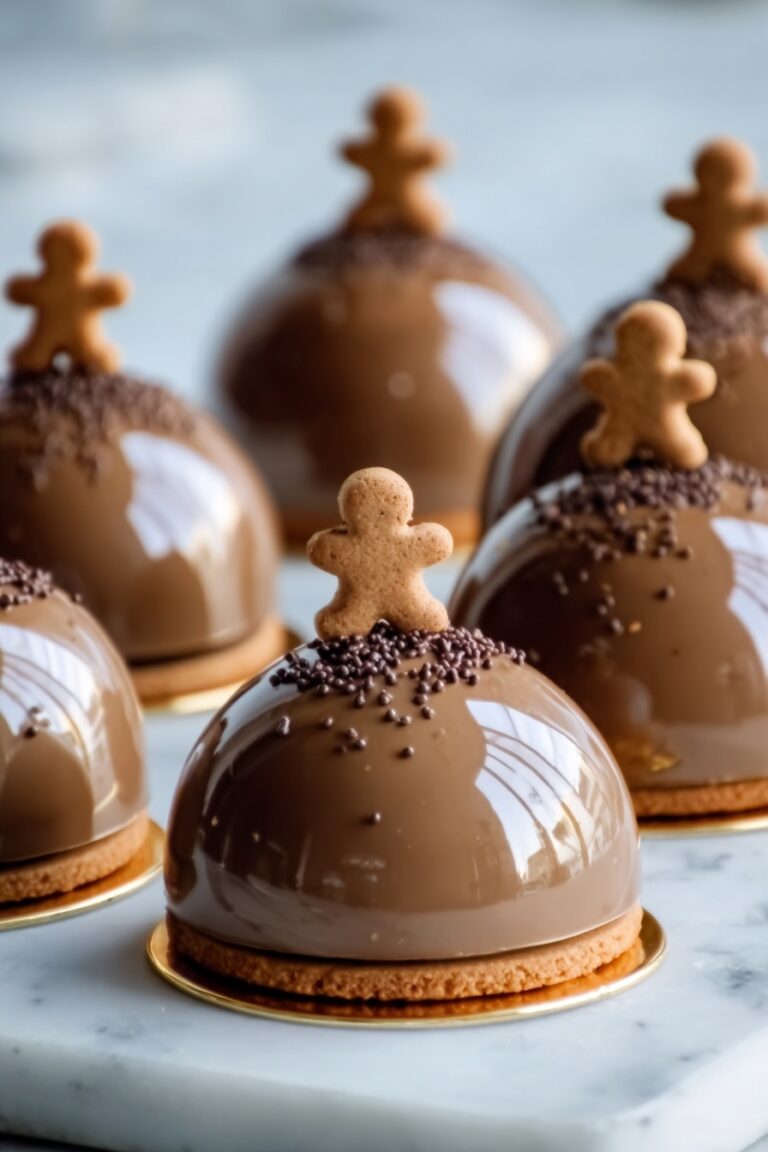 Christmas Gingerbread Latte Mocha Domes Recipe