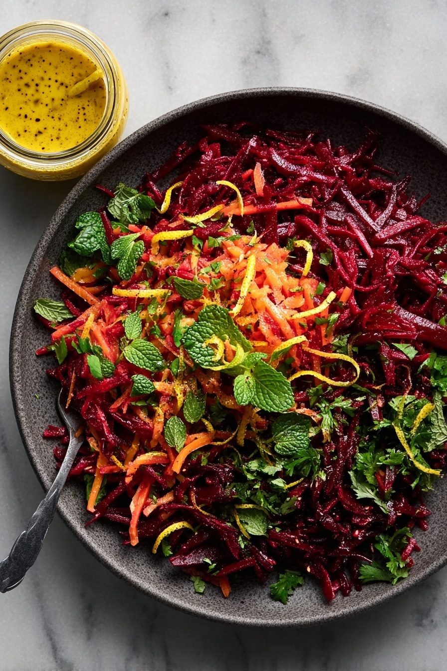 Beet and Carrot Salad with Fresh Herbs Recipe - Serving