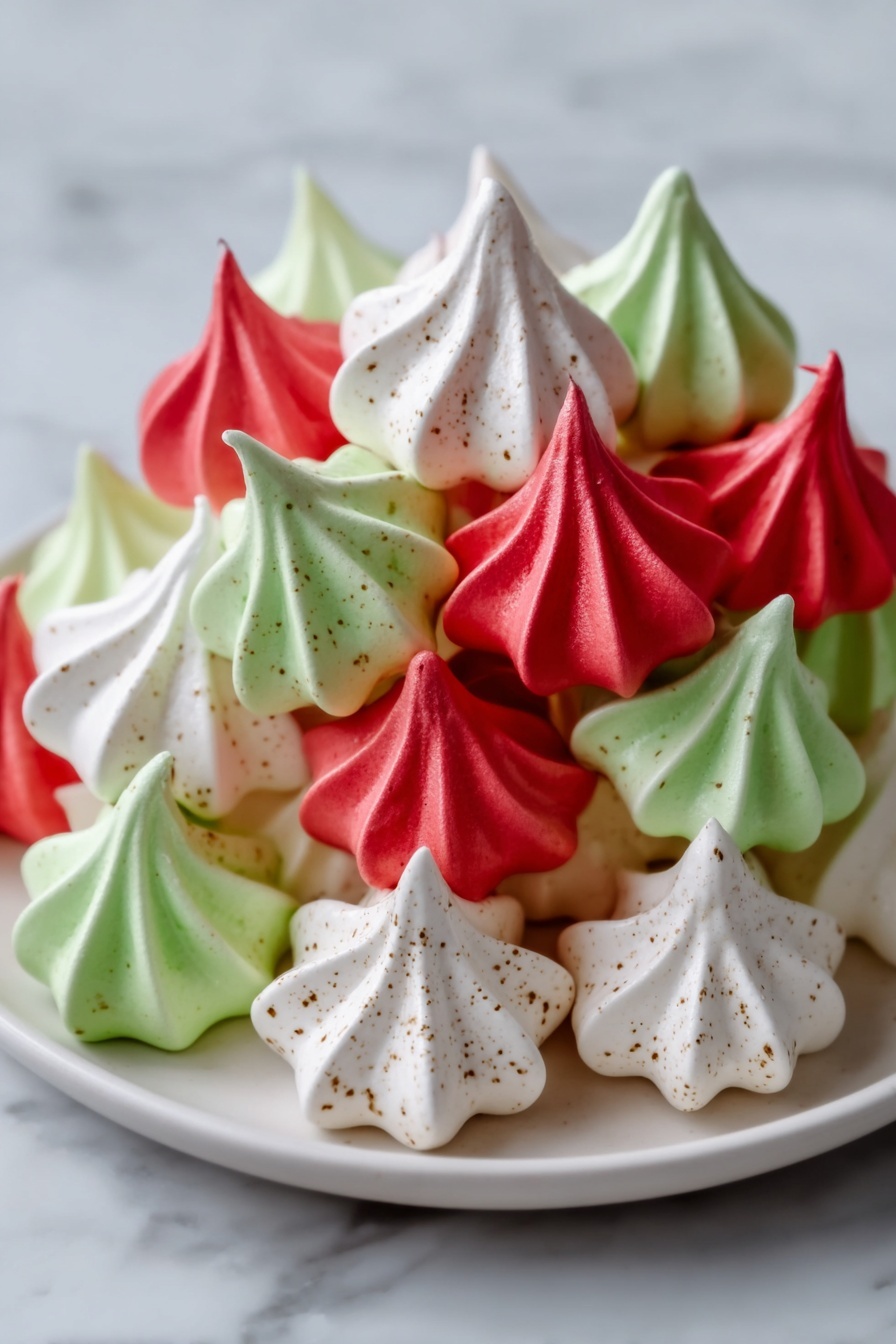 Christmas Meringue Kisses Recipe - Serving