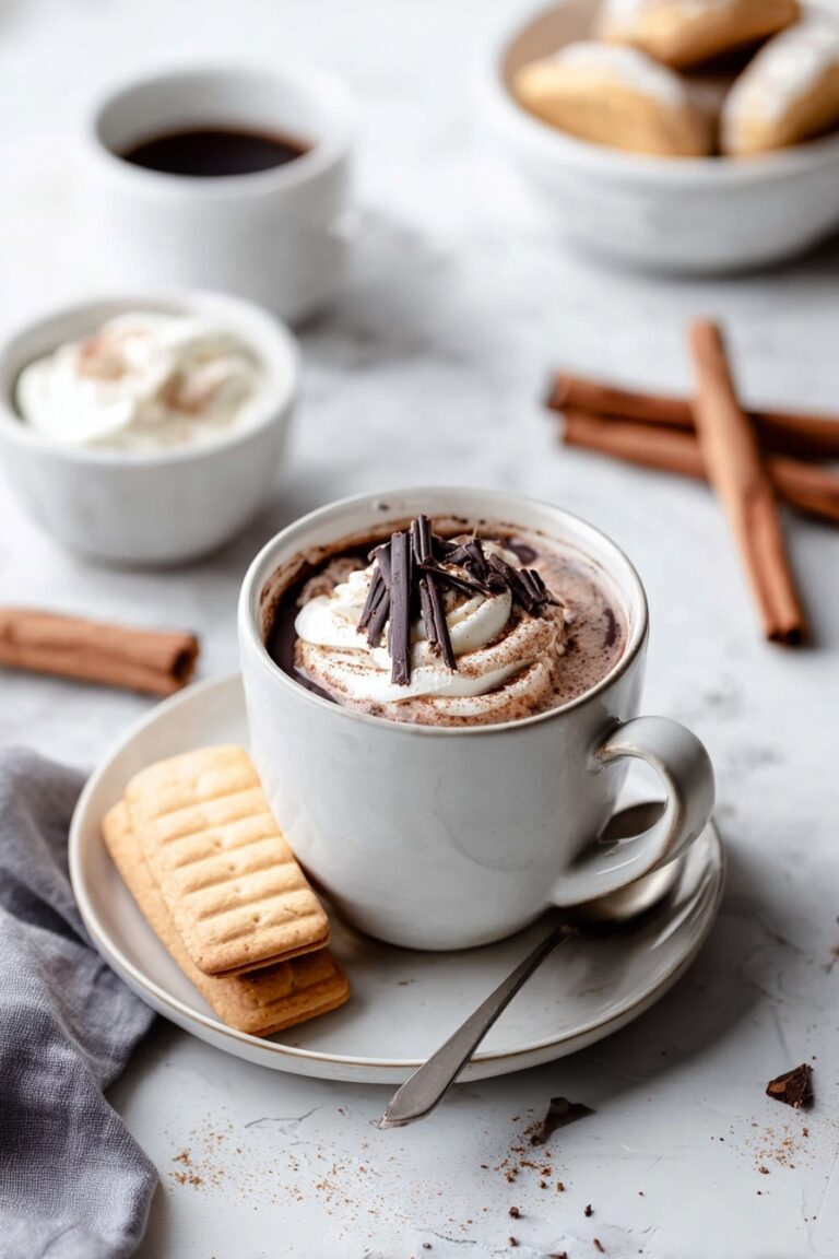 European Hot Chocolate with Dark Chocolate Recipe