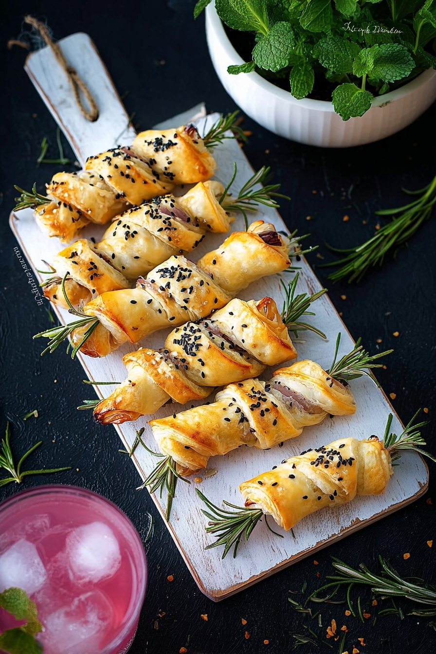 Cranberry Brie Filo Crackers Recipe - Serving