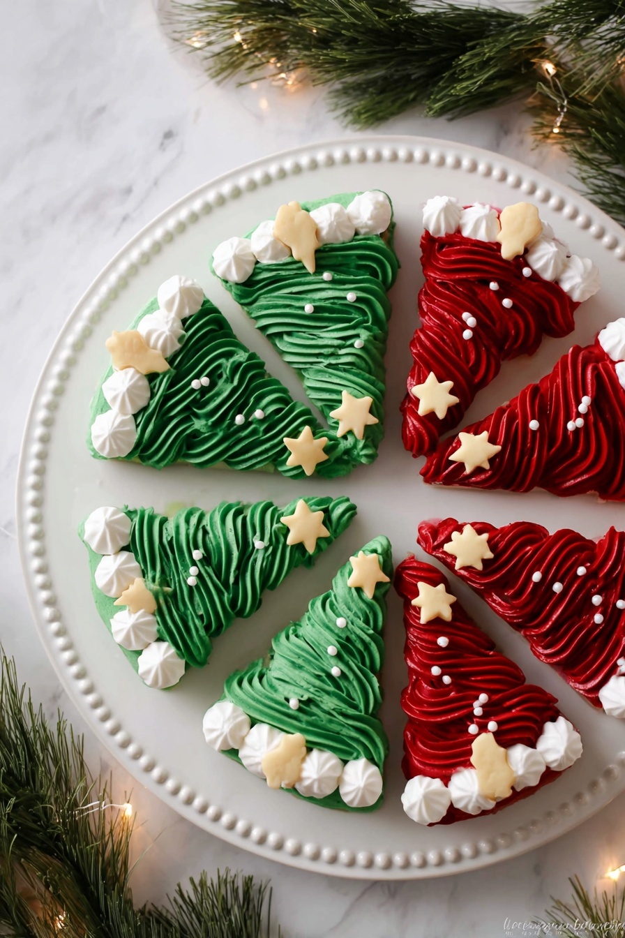 Festive Christmas Brownie Decorations Recipe - Serving