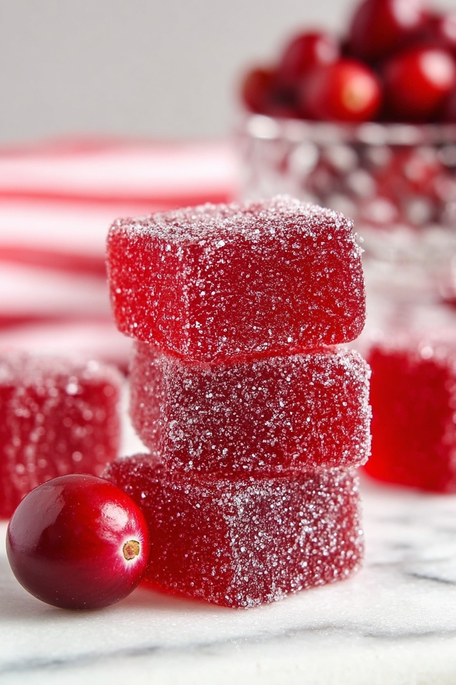 Cranberry Jelly Candies Recipe - Serving