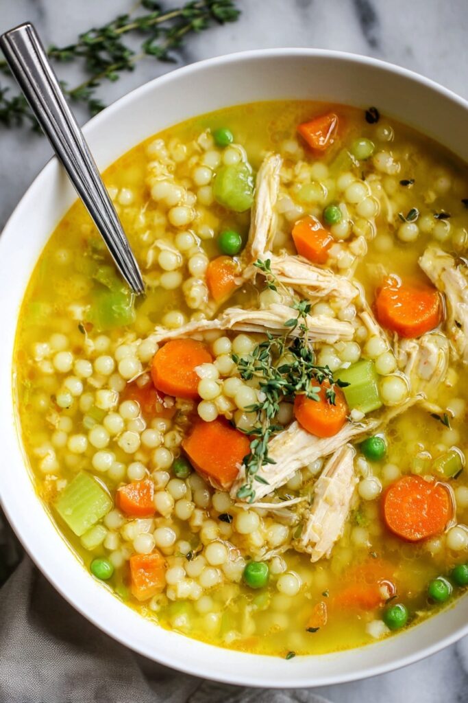 Healing Chicken and Couscous Soup Recipe
