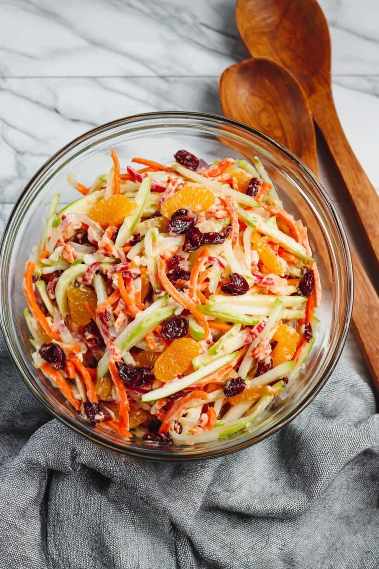 Carrot Apple Salad with Cranberries Recipe