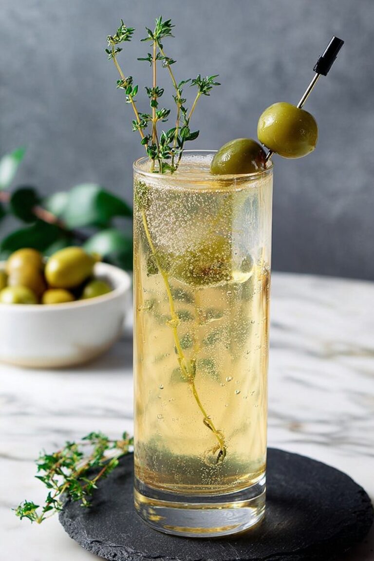 Dirty Spritz Recipe with Citrus Aperitivo and Olives Recipe