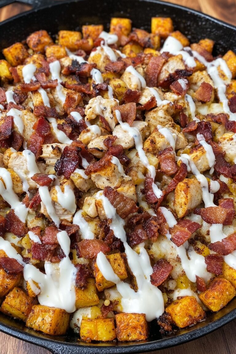 Chicken Bacon Ranch Potato Skillet Recipe