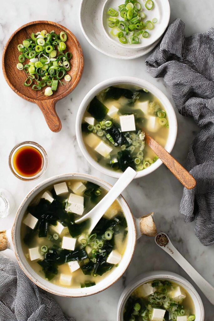 Easy Miso Soup with Tofu and Seaweed Recipe