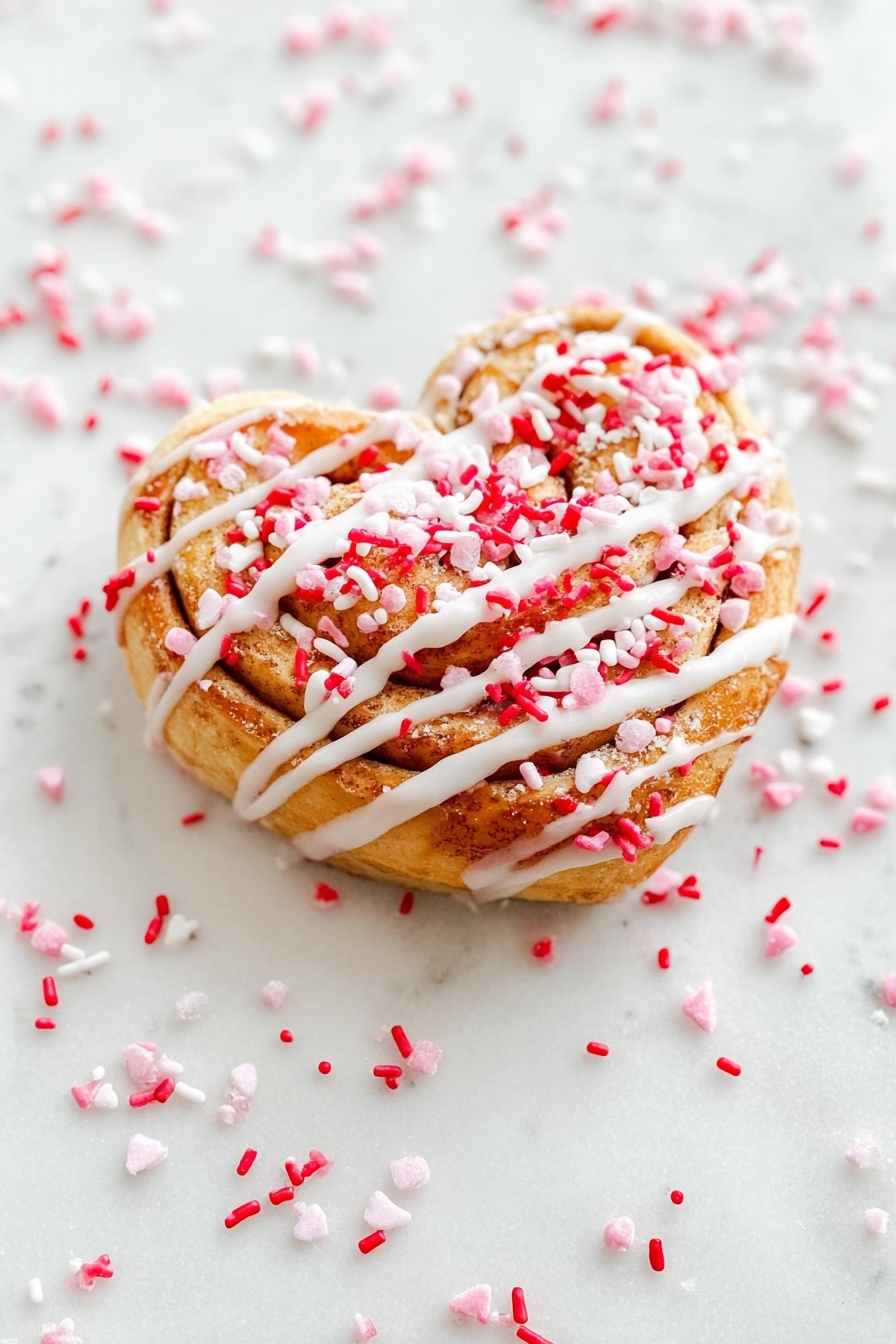 Heart-Shaped Cinnamon Rolls Recipe