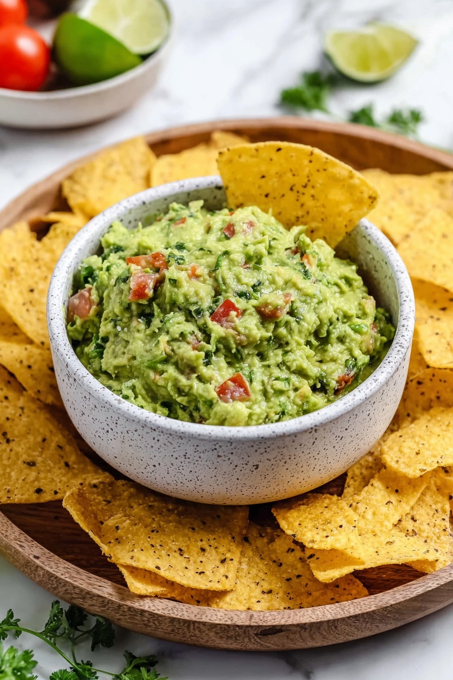 Easy Homemade Guacamole Recipe - Serving